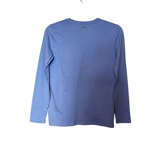 J. Crew Glitter Chill Graphic Tee in Blue XLarge Girls New Womens Long Sleeve - Picture 3 of 6